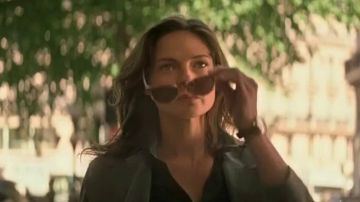 L.G.R. Keren Havana sunglasses worn by Ilsa Faust (Rebecca Ferguson) as seen in Mission: Impossible - Fallout