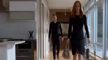 Alexander McQueen Small Padlock Satchel Bag worn by Donna Paulsen (Sarah Rafferty) in Suits (S06E12)