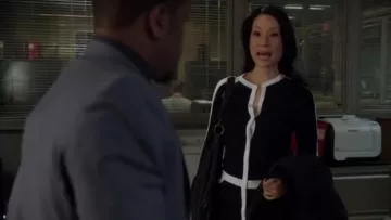A.L.C. Hess Dress worn by Dr. Joan Watson (Lucy Liu) in Elementary (S02E15)