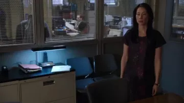 Club Monaco Ophelia Dress worn by Dr. Joan Watson (Lucy Liu) in Elementary (S02E17)