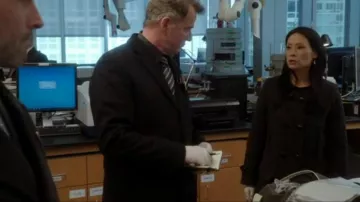 Isabel Marant Clifford Coat worn by Dr. Joan Watson (Lucy Liu) in Elementary (S02E18)