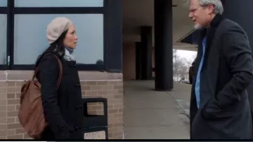 Isabel Marant Clifford Coat worn by Dr. Joan Watson (Lucy Liu) in Elementary (S02E19)