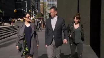 All Saints  Hoxton Monument Coat worn by Dr. Joan Watson (Lucy Liu) in Elementary (S03E07)