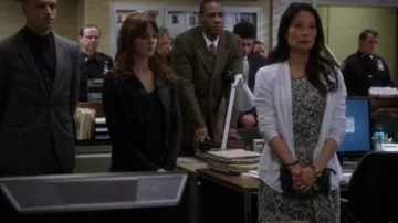IRO  Carline Dress worn by Dr. Joan Watson (Lucy Liu) in Elementary (S03E08)