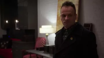 Tom Ford Cotton Pea Coat worn by Sherlock Holmes (Jonny Lee Miller) in Elementary (S03E12)