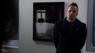 Tom Ford  Cotton Pea Coat worn by Sherlock Holmes (Jonny Lee Miller) in Elementary (S03E13)