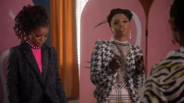 Veronica Beard Frisco Jacket worn by Sky Forster (Halle Bailey) in grown-ish (S02E08)