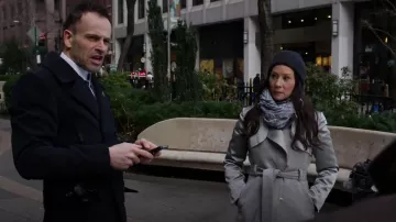 Karen Millen   Classic Investment Collection Coat worn by Dr. Joan Watson (Lucy Liu) in Elementary (S03E15)