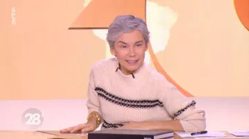 The sweaters in stripes of Elisabeth Quin in 28 minutes of 09/02/2019