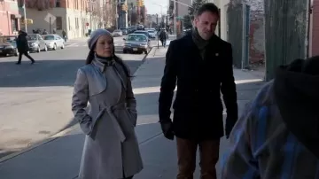 Karen Millen   Classic Investment Collection Coat worn by Dr. Joan Watson (Lucy Liu) in Elementary (S03E16)