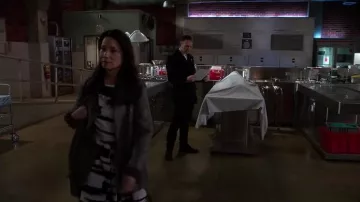 Re:named Side Pleat Dress worn by Dr. Joan Watson (Lucy Liu) in Elementary (S03E17) (S03E17)