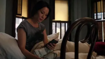 Pam & Gela Frankie Eye Tee worn by Dr. Joan Watson (Lucy Liu) in Elementary (S03E20)