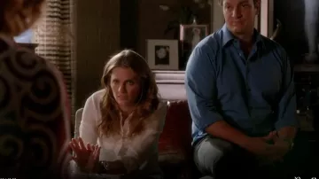 Theory Durlia Top worn by Kate Beckett (Stana Katic) in Castle (S06E23)