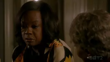 Le gilet patchwork Etro porté par Annalise Keating (Viola Davis) dans Murder S05E13