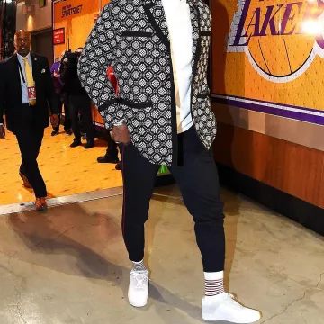 Sneakers Nike Air Force 1 '07/acw "a cold wall" worn by LeBron James on the Instagram account @brkicks