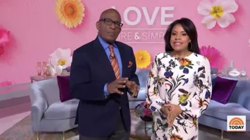 Tibi Gothic Floral Silk Shift Dress of Sheinelle Jones on Today