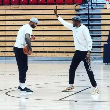 Sneakers Nike Mars Yard / Ts "tom Sachs 2017" worn by Kevin Durant on the Instagram account @leaguefits