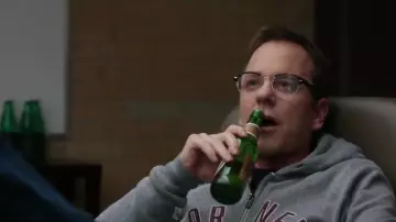 Dolabany Lunettes Arnold Verres en Cristal Noir porté par Tom Kirkman (Kiefer Sutherland) dans les Survivant (S01E01)