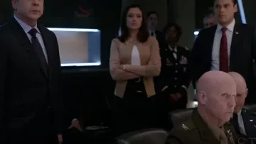 Ted Baker Wandee Dress worn by Emily Rhodes (Italia Ricci) in Designated Survivor (S01E11)