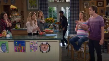 Wildfox Castaway Striped Sweatshirt worn by Kimmy Gibbler (Andrea Barber) in Fuller House (S04E08)