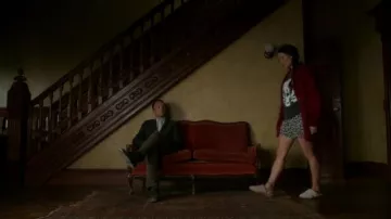 Equipment  Lilian Print Pajama Shorts worn by Dr. Joan Watson (Lucy Liu) in Elementary (S05E04)