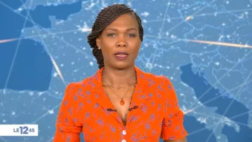 The orange shirt printed Kareen Guiock in The 12:45 to M6 of the 15/02/2019
