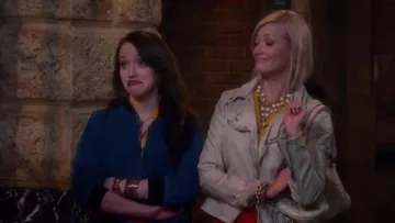 American Apparel Angeleno Denim Jacket worn by Max Black (Kat Dennings) in 2 Broke Girls (S05E01)