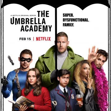 The sweater bordeaux of Vanya (Ellen Page) on the picture promo of The Umbrella Academy