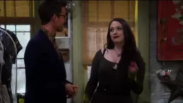 Free People Mod Striped-Cuff Top in Green worn by Max Black (Kat Dennings) in 2 Broke Girls (S06E22)