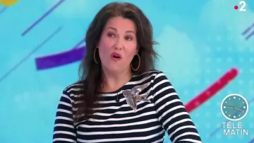 La mariniére détail oiseau Promod de Béatrice Benoit Gonin dans Télématin