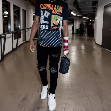 Sneakers Nike   Air Force 1 '07 worn by Wendell Carter, Jr. on the Instagram account @leaguefits