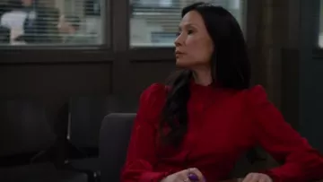 Isabel Marant Sloan Victorian Blouse worn by Dr. Joan Watson (Lucy Liu) in Elementary (S06E11)