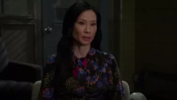 Etro Floral-print Silk-crepe Blouse worn by Dr. Joan Watson (Lucy Liu) in Elementary (S06E12)