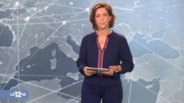 Le top marine de Nathalie Renoux dans Le 12:45 de M6 du 12/01/2019