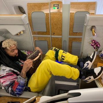 The pair of Nike Air Jordan 1 Odell Beckham Jr. on his account Instagram @obj