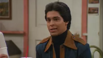 Vintage blue suede jacket worn by Fez (Wilmer Valderrama) in That's 70's show S03E12