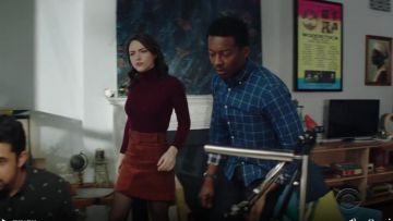 & Other Stories Belted Corduroy Skirt worn by Cara Bloom (Violett Beane) in God Friended Me (S01E14)