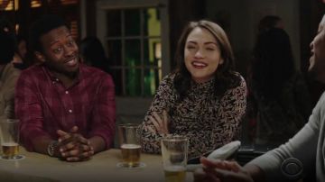 Isabel Marant Etoile Truey Top worn by Cara Bloom (Violett Beane) in God Friended Me (S01E14)
