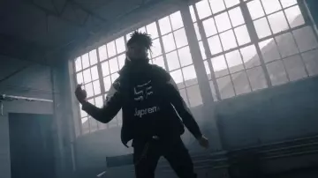 Su­preme Fox Ra­cing Moto Jer­sey Top Black worn by Scarlxrd in his HEAD GXNE. music video