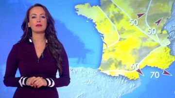 La Robe style sport à col montant de Alexandra Blanc dans Météo (BFMTV) du 01/03/2019