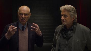 Grey Leather Jacket worn by Sandy Kominsky (Michael Douglas) as seen in The Kominsky Method S01E02
