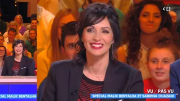 La camiseta serigrafiada de Marilyn Monroe por Géraldine Maillet en Touche pas à mon poste del 26/02/2019