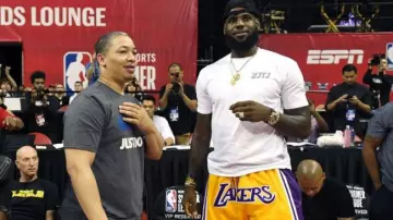 Le short des Los Angeles Lakers « Just Don » porté par LeBron James lors de la NBA Summer League 2018