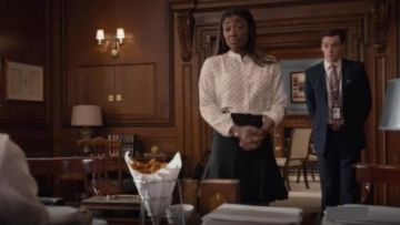 Tory Burch Erika Polka Dot Jupe portée par Daisy de Subvention (Patina Miller) Madame la Secrétaire d' (S01E22)