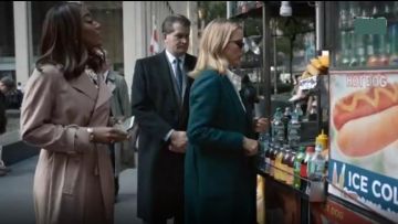Tomas Maier Wool Gabardine Trench Coat worn by Daisy Grant (Patina Miller) in Madam Secretary (S03E09)