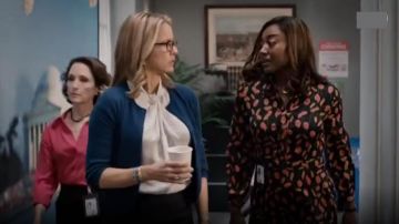Diane von Furstenberg Chrissie Shirtdress worn by Daisy Grant (Patina Miller) in Madam Secretary (S03E11)
