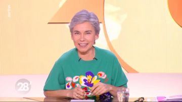 The sweater with the flowers of Elisabeth Quin in 28 minutes of 18/02/2019