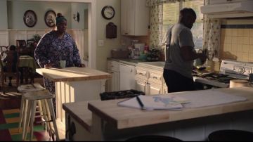 Lauren by Ralph Lauren Blue Plus Size Classic Woven Notch Collar Pj usado por Ruby Hill (Retta) en Good Girls (S02E01)