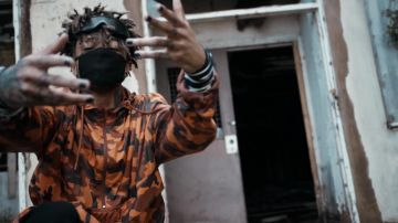 Puma windbreaker jacket worn by Scarlxrd in his BANDS music video