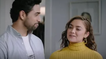 Crescent Hoops worn by Jaya Prada in God Friended Me (S01E15)